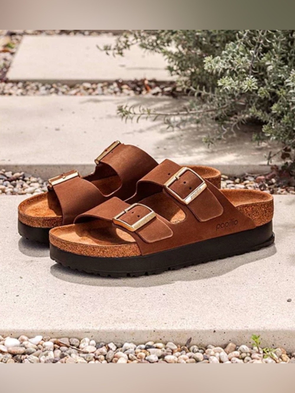 Papillio by Birkenstock Arizona Platform Sandal Women Sz 7 EU 38